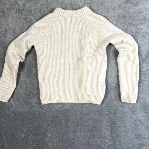 Quince Women's XS 100% Cashmere Sweater White Knit Quiet Luxury - Picture 4 of 9